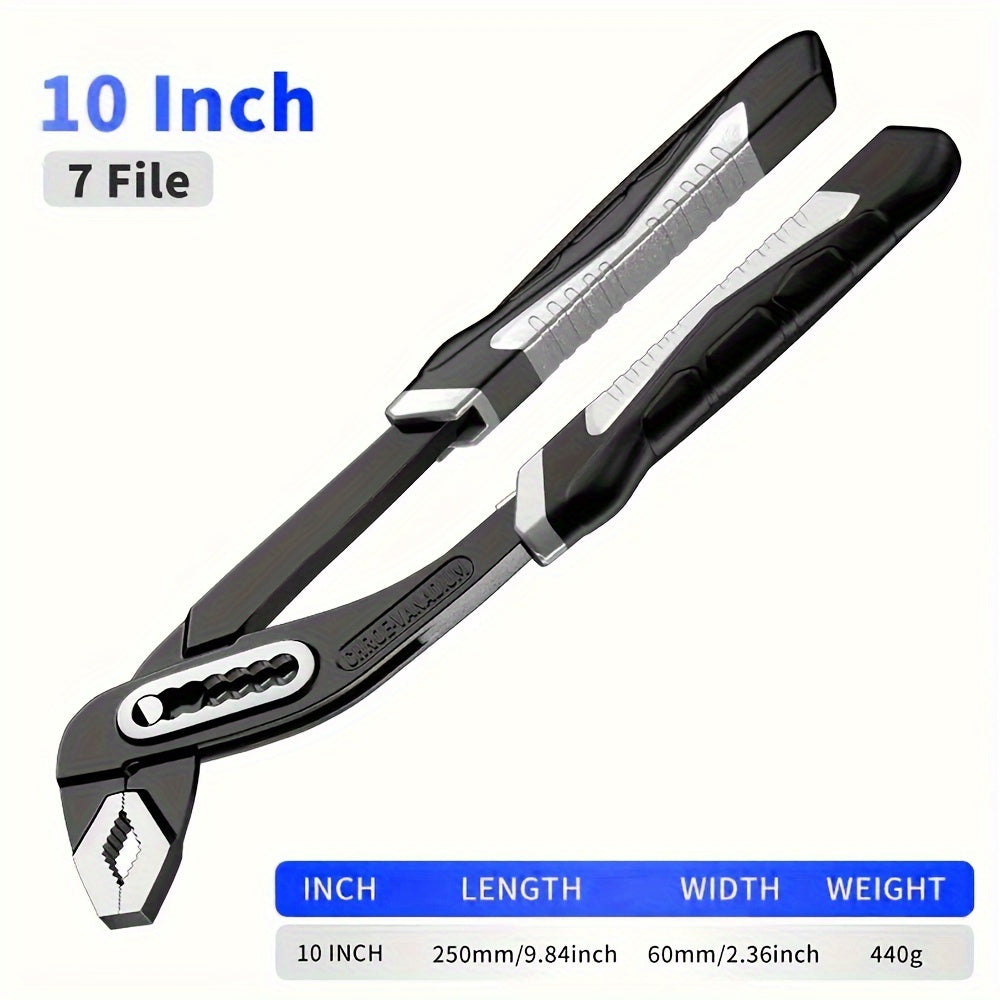 1PCS Groove Joint Pliers High Visibility Straight Jaw Mortise And Tenon Pliers For Pumps And Groove Joints.