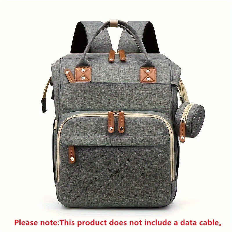 Backpack / eonothem Women's Large Capacity Elegant Multi-Compartment Backpack - Convertible Handbag/Diaper Bag with Adjustable Padded Straps, Golden-Tone Hardware, Zippered Pocket & Lining - Nylon Mom Backpack for Travel,,, Gym - Availa