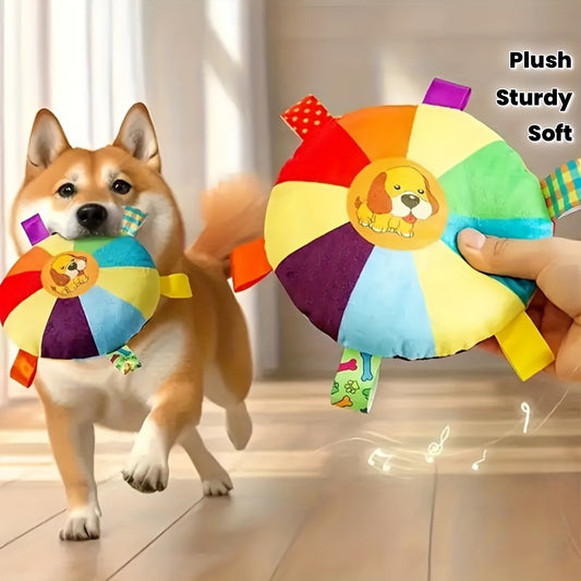 Durable Interactive Dog Toy - Colorful Squeaky Toy, Soft Material for Training and Playing, Suitable for All Breeds