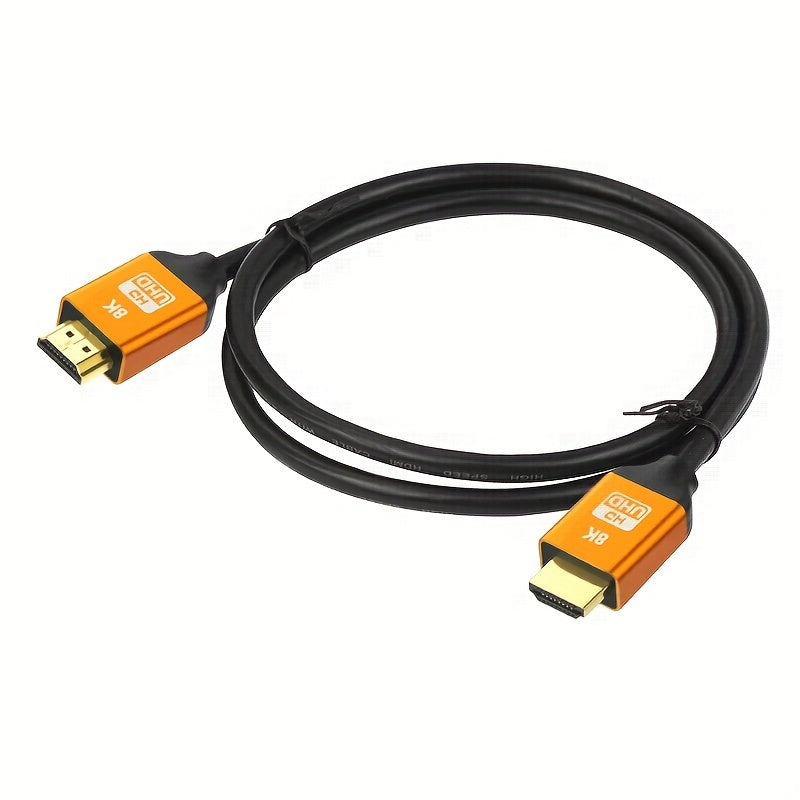 High Speed 8K HDTV Cable,HDTV 2.1 Cable Aluminum Alloy,HDTV Male to Male Cable,HDTV 2.0/1.4 Cable,8K HDTV Cable,High Speed HDTV 2.1 Cord 4K120 144Hz 8K60Hz 3D Compatible for PS5, PS4, UHD TV And PC., High Speed HDTV Cable, HD