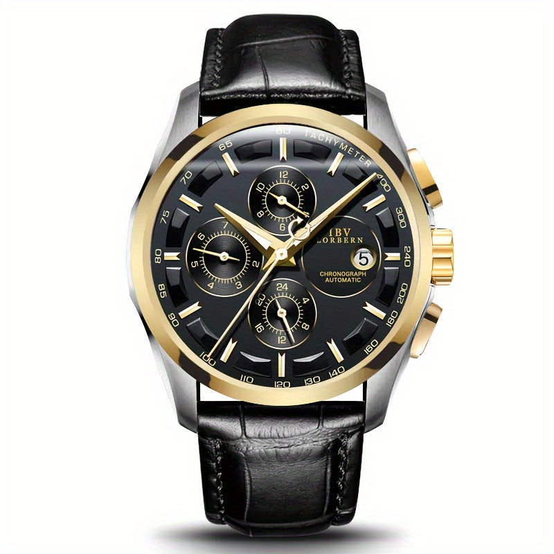 [I&W Carnival] Men's Mechanical Business Watch, Men's Automatic Winding Watch, Festival Gift