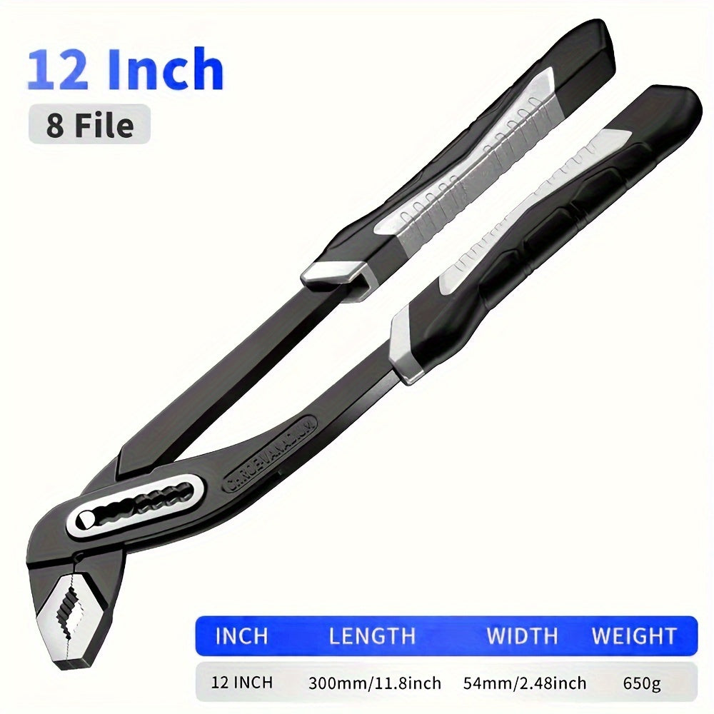 1PCS Groove Joint Pliers High Visibility Straight Jaw Mortise And Tenon Pliers For Pumps And Groove Joints.