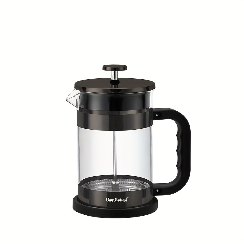 French Press Coffee Maker / Hausroland French Press Coffee Maker, Coffee Pot, Filter Cup Set, Tea Pot, Hand Drip Home Use Double Filter Mesh Glass French Press Pot