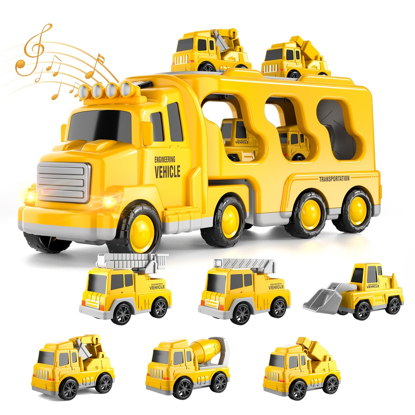 Toys / Fire Truck Toys for Boys & Girls / Friction Power Toys with Light Sound