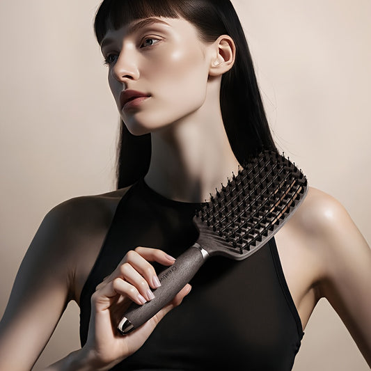 1pc Detangling Brush with Vented Design - Wet & Dry Detangler for Women, Men & Kids, Suitable for Long, Thick, Thin, Curly, Straight & Tangled Hair, Ideal for Fast Drying & Styling Massage