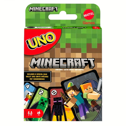 Toys / 112pcs UNO Minecraft Edition Cards - Fun Multiplayer Card Game with Exclusive Minecraft Artwork, Creeper & Zombie Designs, Perfect for Social Gatherings, Parties & Events, Card Game Accessories, Party Game Cards, Vibrant Card