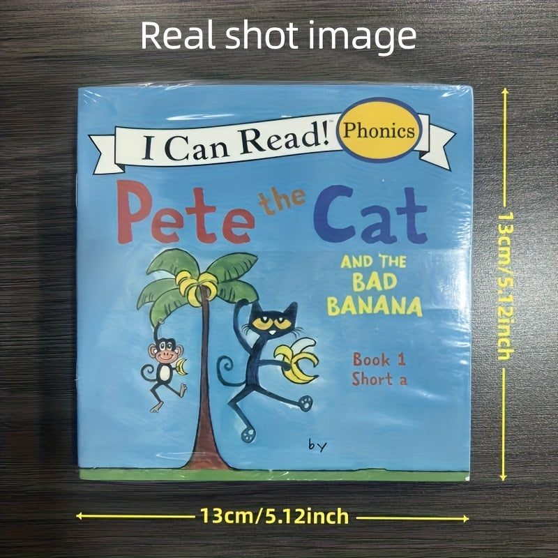 Toys / 12 Books phonics learning book - Vowels, English Picture Pocket Book Bedtime Story Reading. Educational Book for Early Readers, birthday gift, school, family language development.
