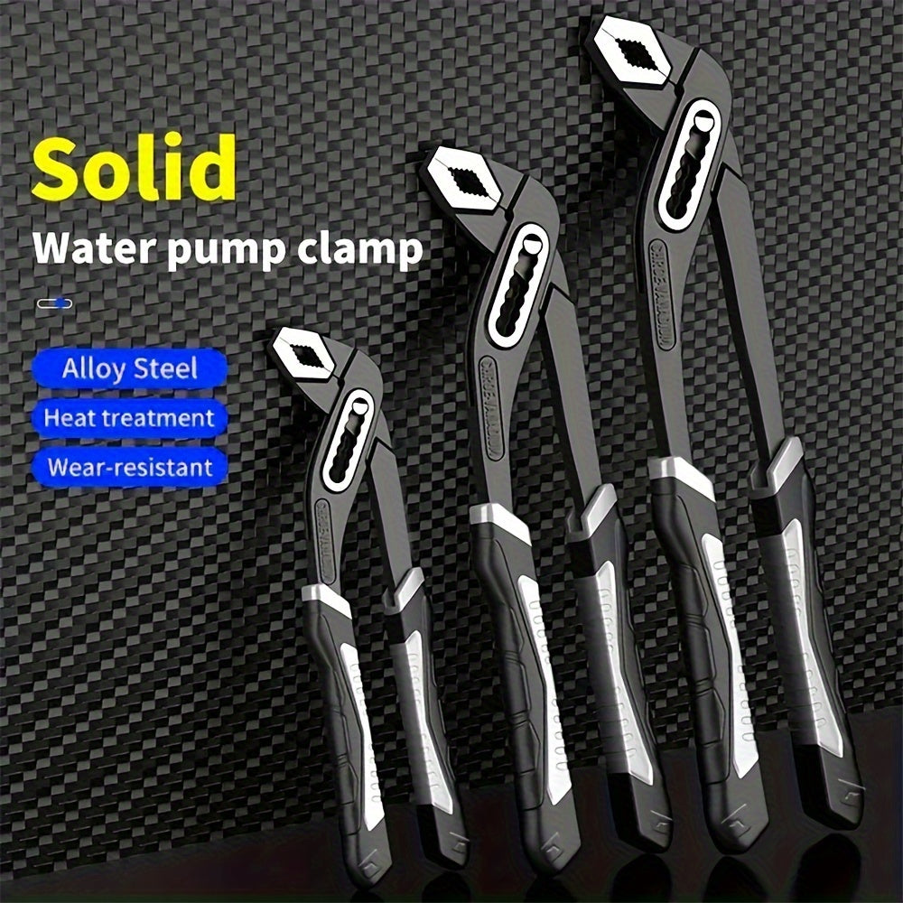 1PCS Groove Joint Pliers High Visibility Straight Jaw Mortise And Tenon Pliers For Pumps And Groove Joints.