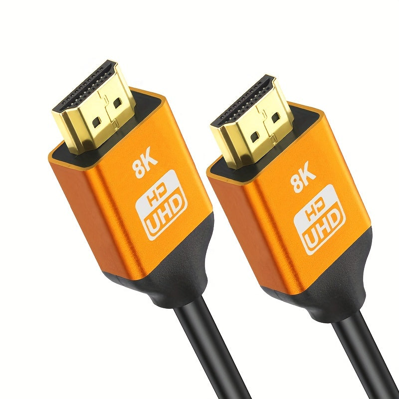 High Speed 8K HDTV Cable,HDTV 2.1 Cable Aluminum Alloy,HDTV Male to Male Cable,HDTV 2.0/1.4 Cable,8K HDTV Cable,High Speed HDTV 2.1 Cord 4K120 144Hz 8K60Hz 3D Compatible for PS5, PS4, UHD TV And PC., High Speed HDTV Cable, HD