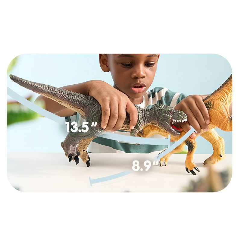 toys / Big Dinosaur Toys for Youngsters, Novelty & Gag Toys, 6pcs Large Soft Dinosaur Figures with An Educational Book, Realistic Dinosaur Toys for Youngsters Ages 1 2 3 4 5, Jumbo Dinosaur Toys for Youngsters Gift
