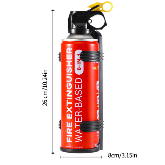 Household Fire Extinguisher Portable Water-Based 4-in-1 Wall Mounted Bracket for Kitchen Garage Car Fire 0.5-A:21-B:C:5K