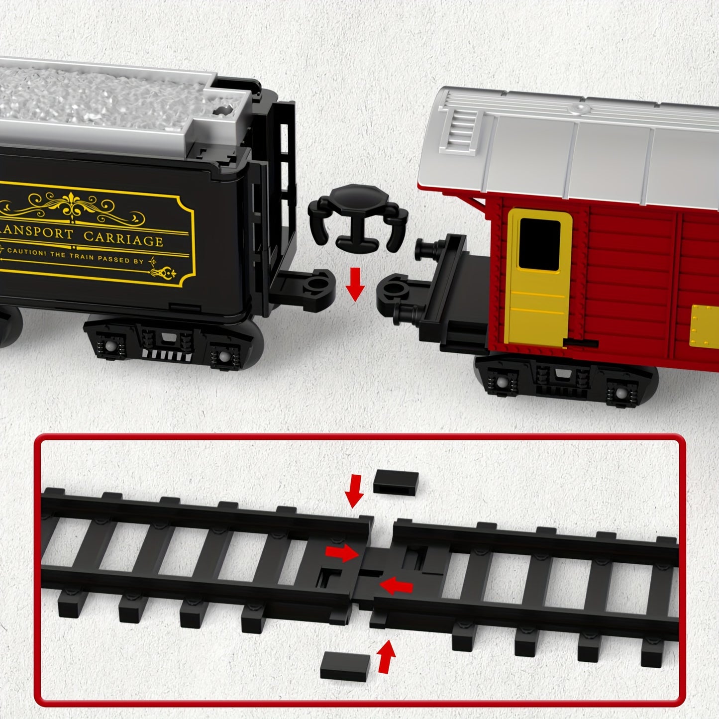 Toys / Electric Train Set for Kids Boys and Girls, Classic Christmas Train Toys, Steam Locomotive Engine, Lights & Sound, Tracks, Birthday Toy