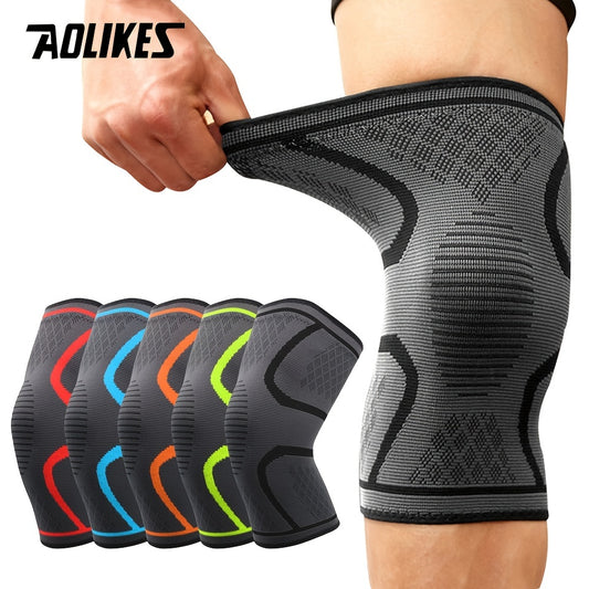 [Comfortable | Compression] 1pc Compression Knee Pad Sleeve | Comfortable Knee Brace for Running, Volleyball, Basketball, Yoga, Tennis, Football & More by AOLIKES