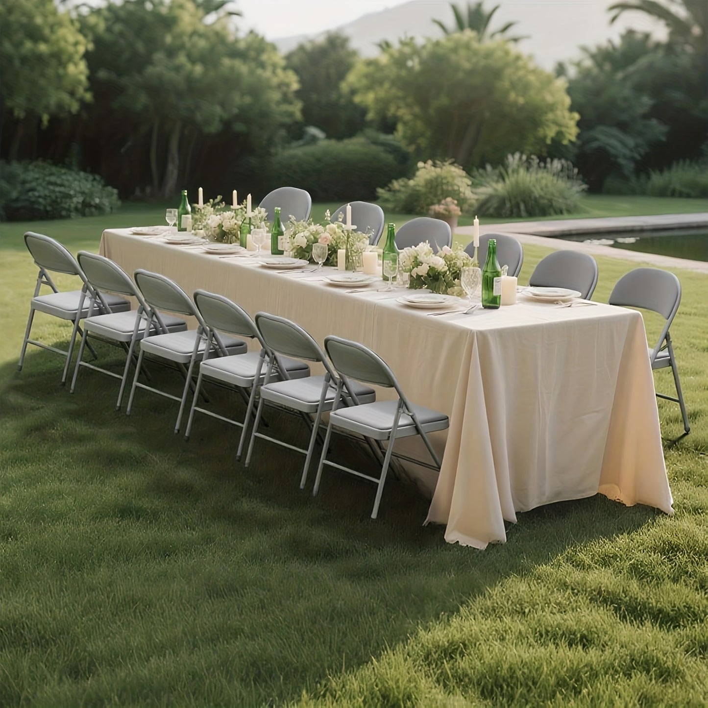 Folding Chairs 6 Pack; Folding Chairs with Memory Foam Cushion & Padded Backrest - Heavy-Duty Steel Frame, Space-Saving Foldable Design for Indoor/Outdoor Use - for home, Office, Events (Compatible with s/Hard Floors) - Easy Assembly, No Com