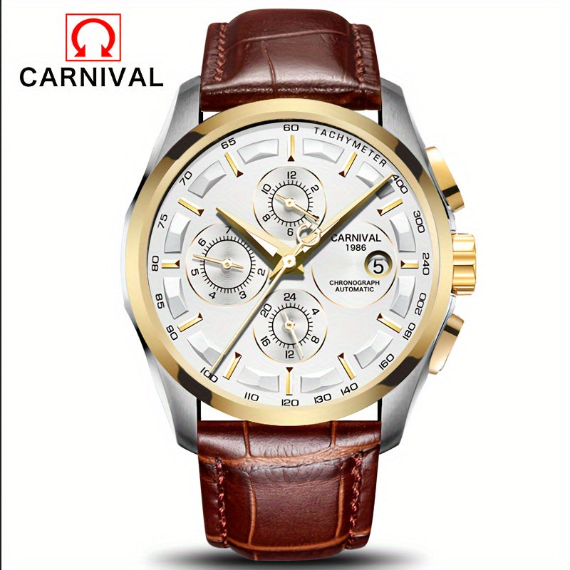 [I&W Carnival] Men's Mechanical Business Watch, Men's Automatic Winding Watch, Festival Gift