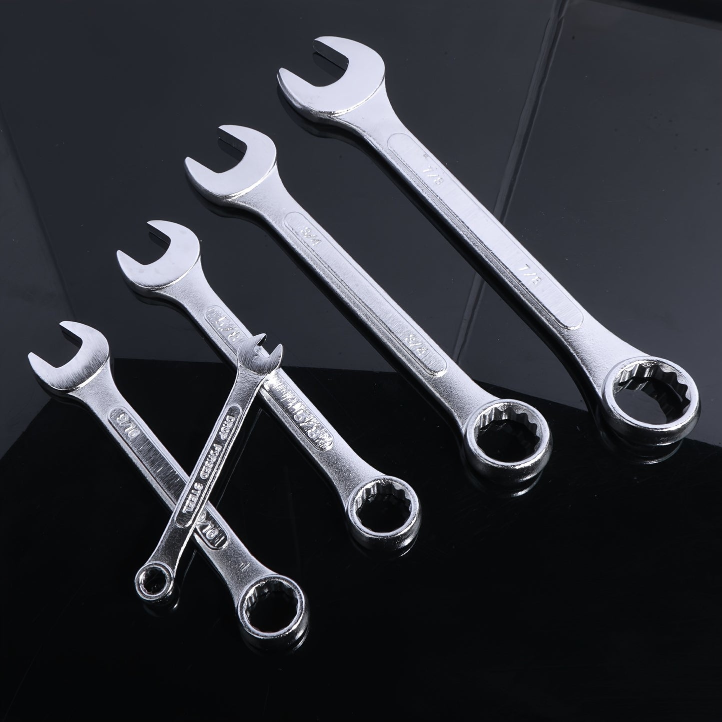 Wrenches / 12pcs Metric/12pcs SAE/24pcs All-Purpose Master Combination Wrench Set, SAE 1/4" to 7/8" Metric 11mm to 231mm Perfect for General Household, Garage, College Dormitory, Car Emergency, Boat and Much More