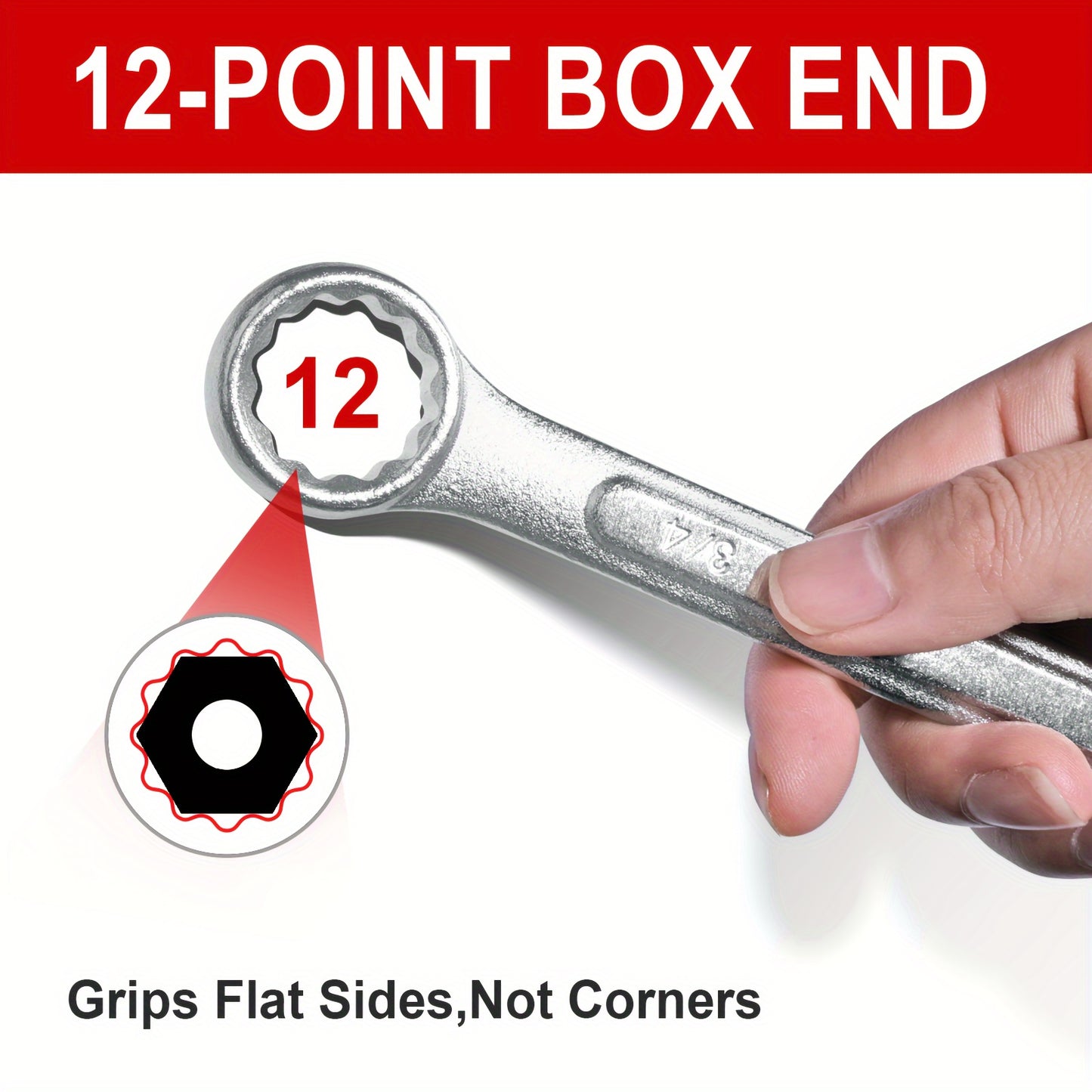 Wrenches / 12pcs Metric/12pcs SAE/24pcs All-Purpose Master Combination Wrench Set, SAE 1/4" to 7/8" Metric 11mm to 231mm Perfect for General Household, Garage, College Dormitory, Car Emergency, Boat and Much More