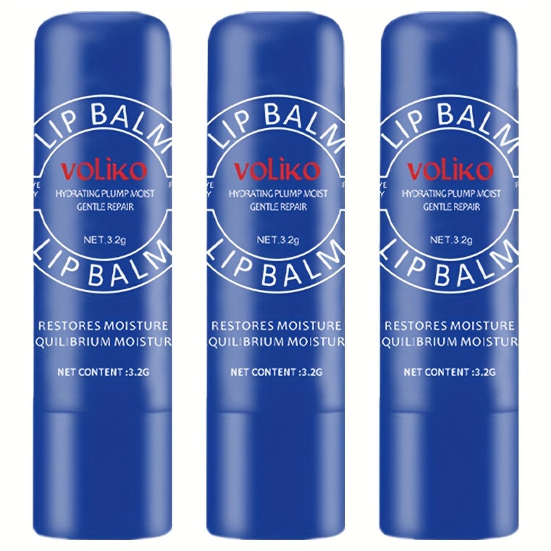 Lip Balm [3pcs/6pcs/9pcs] Voliko Nourishing Moisturizing Lip Balm with Vitamin E / Chamomile