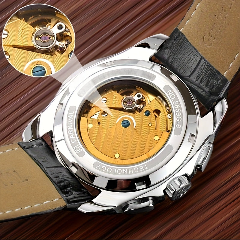 [I&W Carnival] Men's Mechanical Business Watch, Men's Automatic Winding Watch, Festival Gift