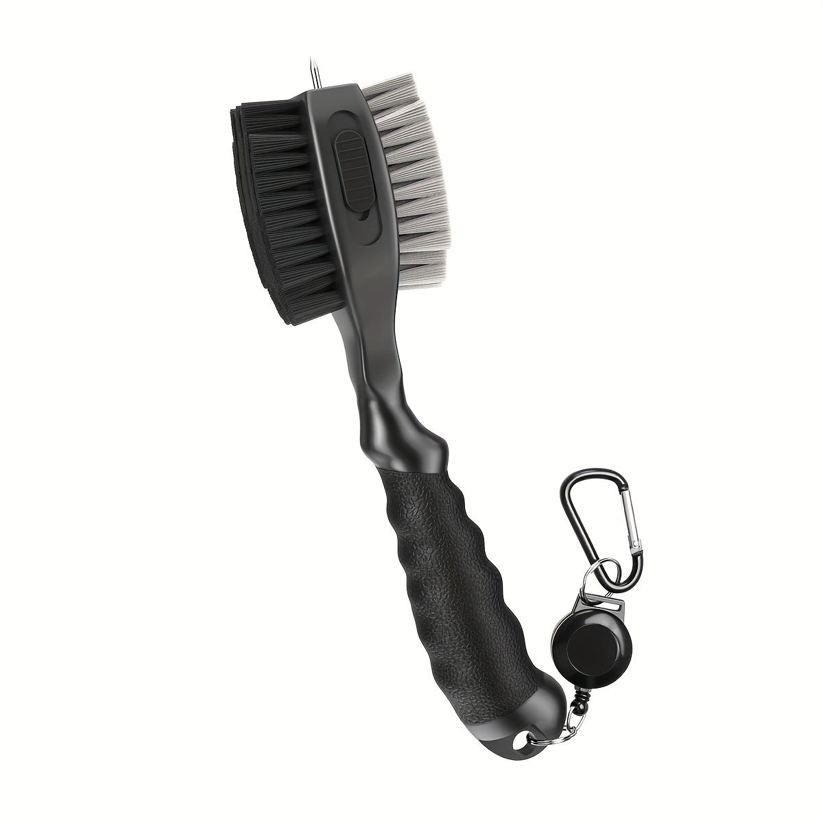HUAEN Golf Club Head Cleaning Brush, Stainless Steel & PP Material, Portable Cleaner with Magnetic Keychain, Durable Club Maintenance Tool
