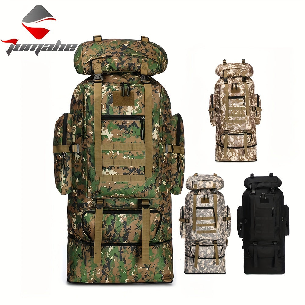 Backpack / JUMAHE 18.49gal-26.42gal Expandable Hiking Backpack with Camouflage Print, Adjustable Shoulder Straps & Drawstring Closure - Durable Polyester Outdoor Travel Backpack for Camping, Hiking, Backpacking, Camping Backpack