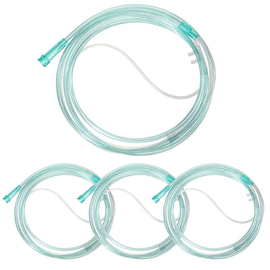 Cannulas, 3pcs High-Flow Soft Nasal Oxygen Turbing, Standard Connector 7 Feet(2m)