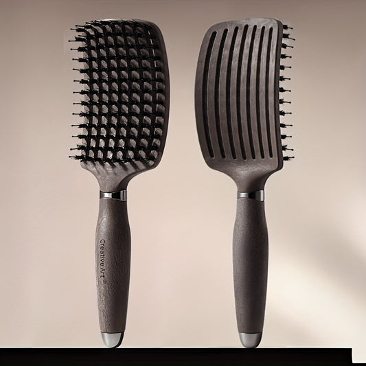 1pc Detangling Brush with Vented Design - Wet & Dry Detangler for Women, Men & Kids, Suitable for Long, Thick, Thin, Curly, Straight & Tangled Hair, Ideal for Fast Drying & Styling Massage