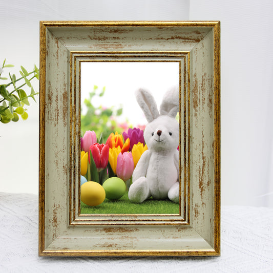 Picture Frames / 1pc high-end retro-style photo frame, 4x6", 5x7", 6x8", 8x10", A4 size, suitable for horizontal or vertical table display or wall hanging decoration. Ideal for holiday gifts such as Christmas, birthday, New Year, etc. (Photo
