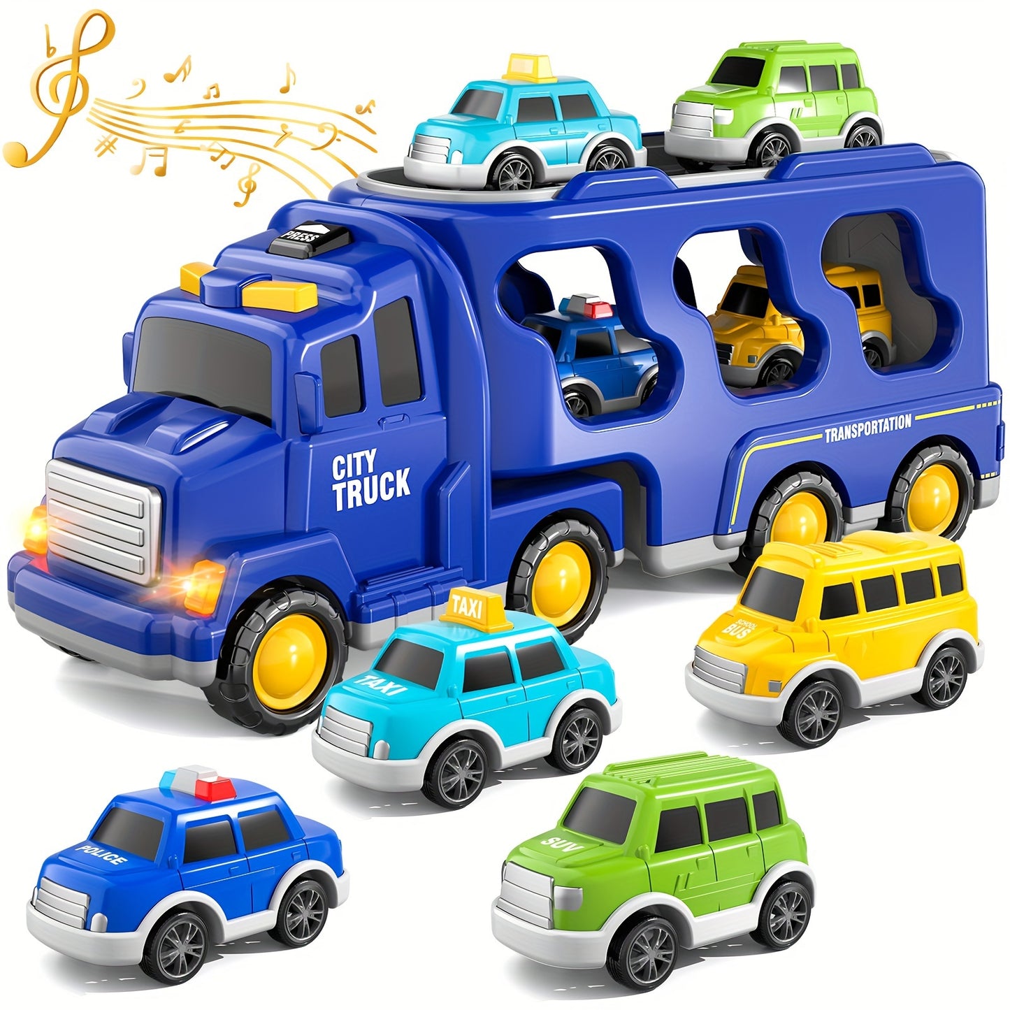Toys / Fire Truck Toys for Boys & Girls / Friction Power Toys with Light Sound