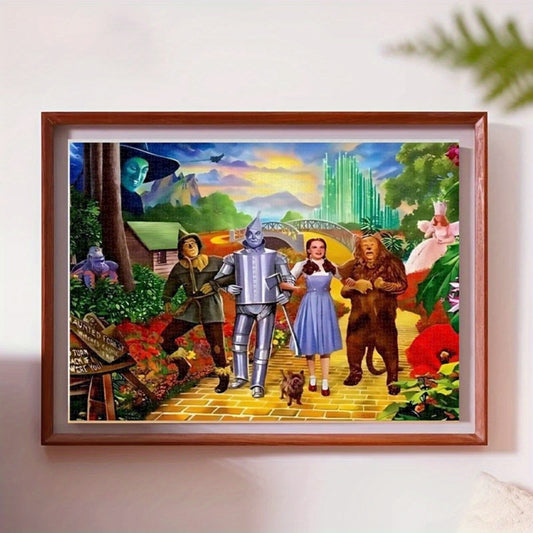 1000pcs Wizard of Oz Jigsaw Puzzle - Yellow Brick Road, Dorothy & Friends; Beginner Level; Family Puzzle