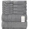 Bath Towels UD2 12-Piece Bath Towel Set Quick-Dry 100% Cotton Soft Wealuxe Collection for Bathroom-2 Bath Towels 4 Hand Towels 6 Washcloths