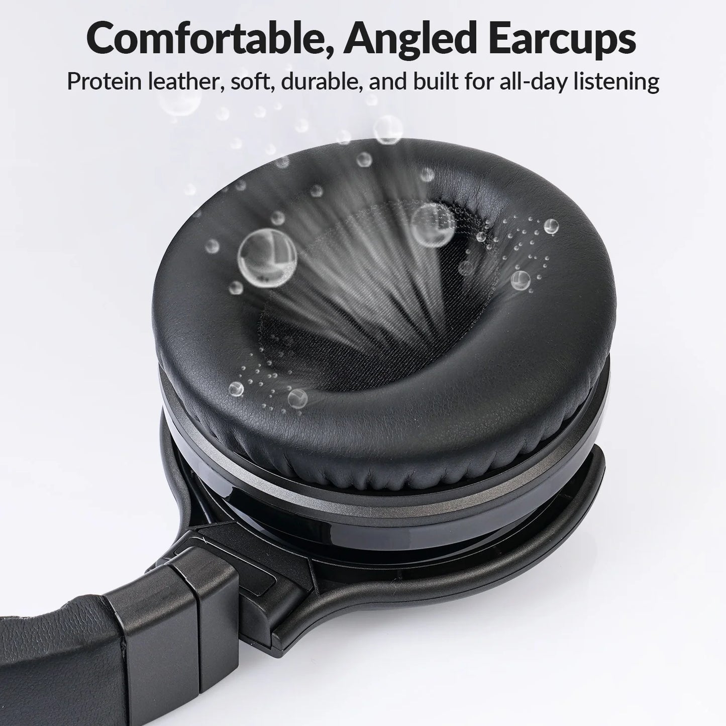 E7KY PRO ANC Wireless Headphones Over-ear BT5.2 Earphones with Big Earmuff and Super Bass