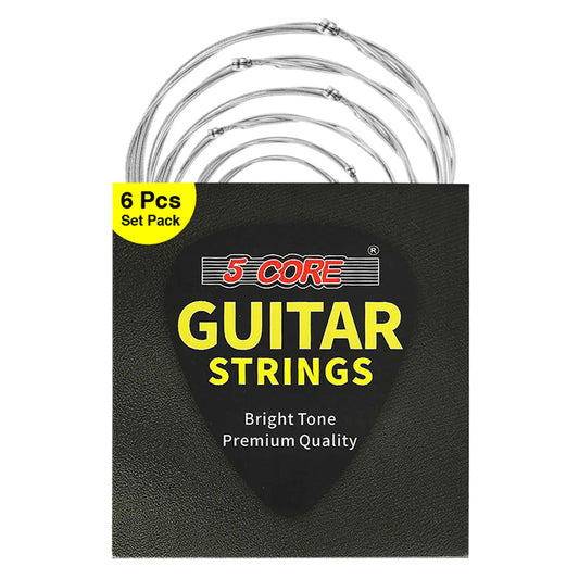 Guitar Strings / DB 5 Core Steel Acoustic Guitar Strings Light Gauge 0.010-0.048 Plain Steel Shield Bass Accessories 6 Strings Guitar Instruments