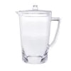 HMS 2.75 Quart Clear and Blue Acrylic Drinkware Pitcher