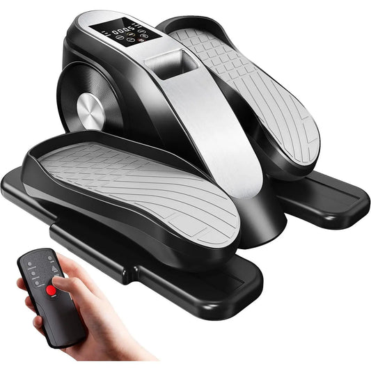Under Desk Elliptical Machine Seated Ellipse Leg Exerciser for Seniors Quiet & Portable Electric Elliptical Trainer for Home Ell