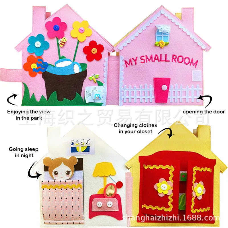 Montessori Busy Book Busy Book for Kids to Develop Learning Skills Sensory Toys for Kids with AutismToddler Activity Book