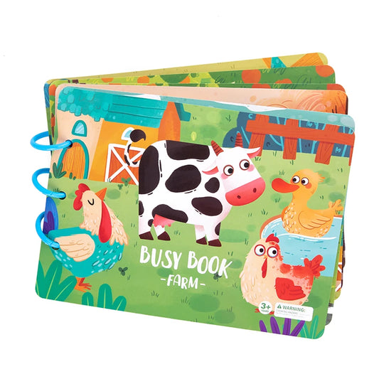 Autism My First Preschool Toddler Quiet Book Montessori Felt Busy Book for Kids Activity Book Early Educational Toys