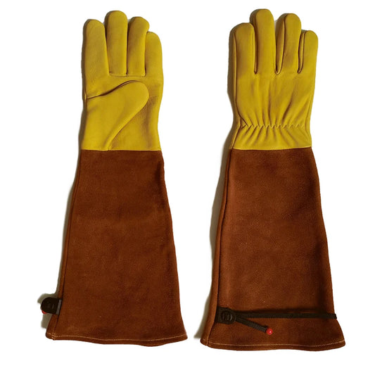Thorn Proof Garden Gloves  Safety Work Leather  with Long Cuff Rose Flower  Outdoor  Protective Gear Gardening Gloves