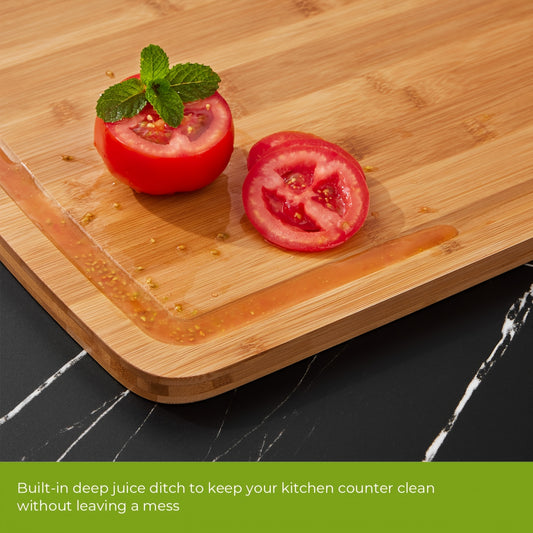 1pc, Cutting Board, Stove Top Cutting Board, Extra Large Bamboo Cutting Board, Charcuterie Board for Meat, Cheese, Bread, Vegetables and Fruits, Chopping Board for Home Dormitory, Kitchen Gadgets, Gifts for Family