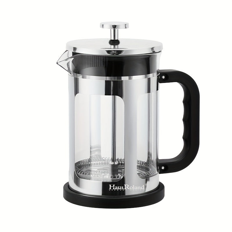 French Press Coffee Maker / Hausroland French Press Coffee Maker, Coffee Pot, Filter Cup Set, Tea Pot, Hand Drip Home Use Double Filter Mesh Glass French Press Pot