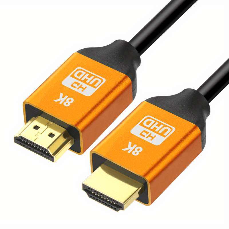 High Speed 8K HDTV Cable,HDTV 2.1 Cable Aluminum Alloy,HDTV Male to Male Cable,HDTV 2.0/1.4 Cable,8K HDTV Cable,High Speed HDTV 2.1 Cord 4K120 144Hz 8K60Hz 3D Compatible for PS5, PS4, UHD TV And PC., High Speed HDTV Cable, HD