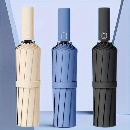 1pc Automatic Umbrella, Reinforced 24-Bone Umbrella