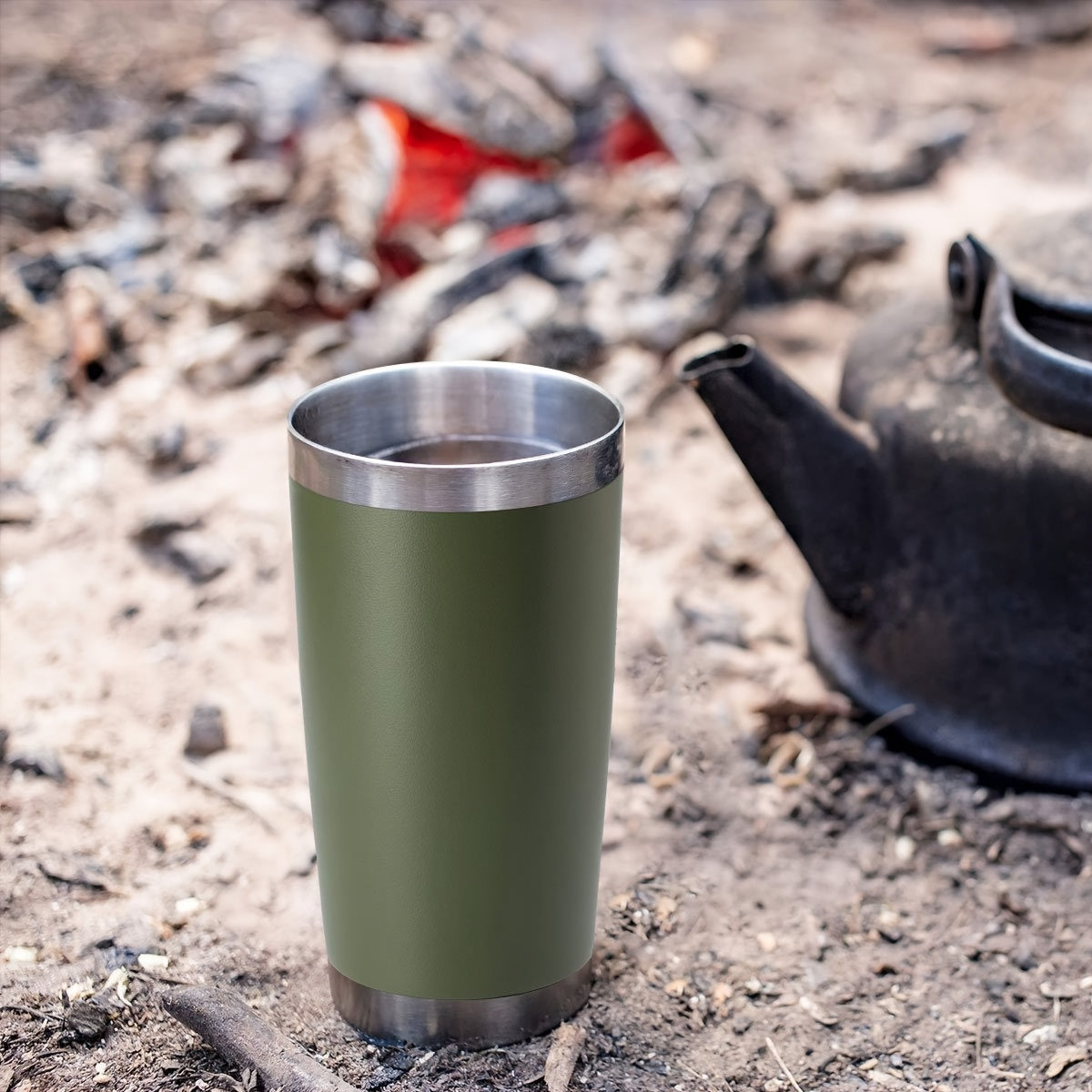 Tumbler 20oz Stainless Steel Tumbler Bulk 8 Pack With Lid And Straw, Double Wall Vacuum Insulated Travel Mug, Powder Coated Coffee Cup